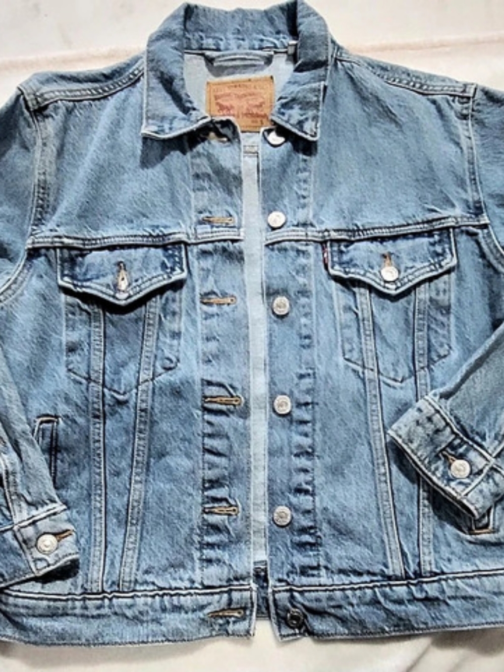 Levi'Small Original Trucker Jacket Denim Jacket Blue Small